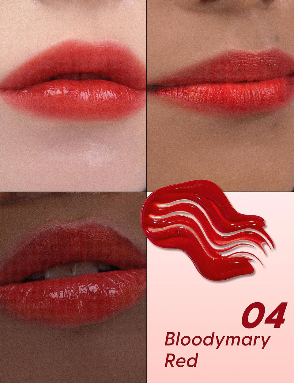 It'S Skin Tincy All-Day Semi-Matte Lip Stain Tint 0.14Oz (04 Bloodymary Red) - Non-Transfer | Smooth Satin Finish, Rich Pigmentation | Moisturizing, Comfortable Vivid Color For Lasting All-Day Beauty04 Bloodymary Red