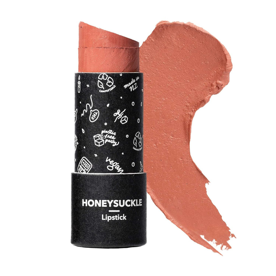 Ethique Honeysuckle Satin Matte Lipstick - Warm Peach - Plastic-Free, Vegan, Cruelty-Free, Eco-Friendly, 0.28 Oz (Pack Of 1)Honeysuckle