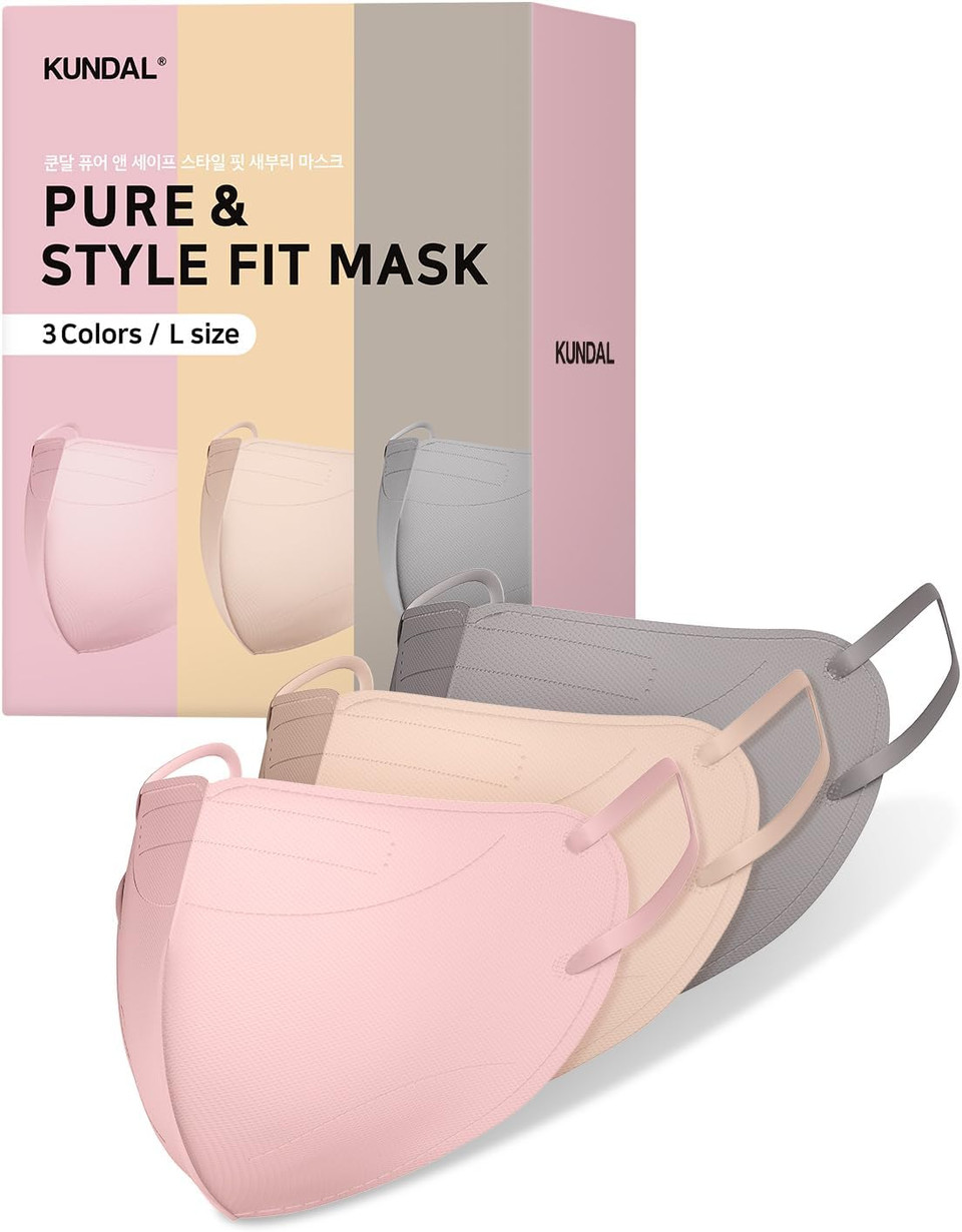 Kundal Disposable Pure Style 3Color Face Coverage Large Size 30Pcs