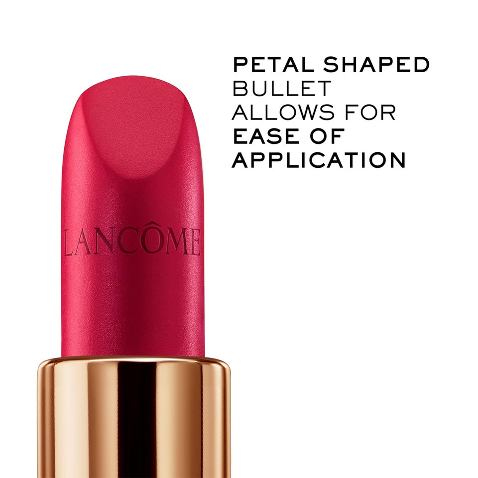Lancã£Â´Me L'Absolu Rouge Intimatte Hydrating Matte Lipstick - Buildable & Lightweight Formula With A Soft Matte Finish - Up To 12Hr Comfort525 French Bisou: Cool Strawberry Red