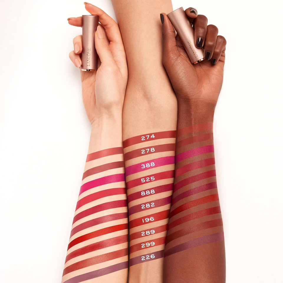 Lancã£Â´Me L'Absolu Rouge Intimatte Hydrating Matte Lipstick - Buildable & Lightweight Formula With A Soft Matte Finish - Up To 12Hr Comfort525 French Bisou: Cool Strawberry Red