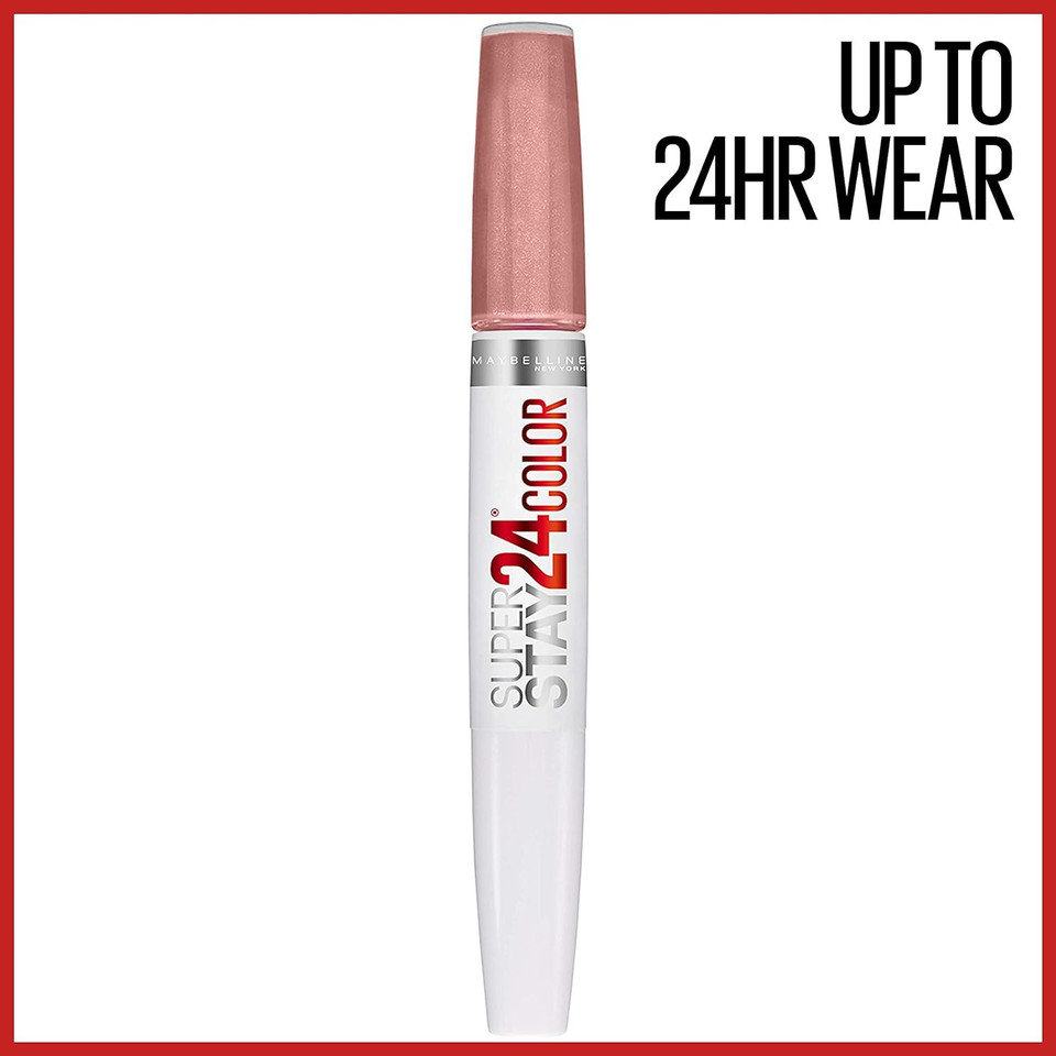 Maybelline Super Stay 24, 2-Step Liquid Lipstick Makeup, Long Lasting Highly Pigmented Color With Moisturizing Balm, Constant Toast, Nude, 1 Count136 Constant Toast