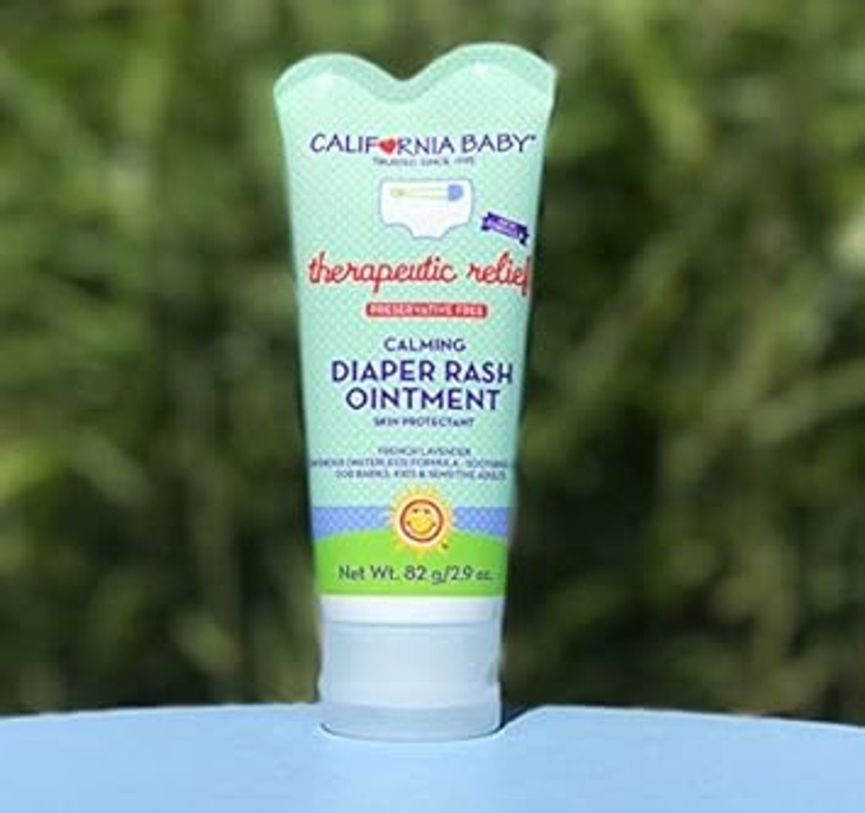 California Baby Calming Diaper Rash Ointment | 100% Bio-Based (USDA-Certified) | Calming Lavender Scent | Allergy-Friendly | Baby Diaper Rash Cream for Irritated & Sensitive Skin | 82 g / 2.9 oz