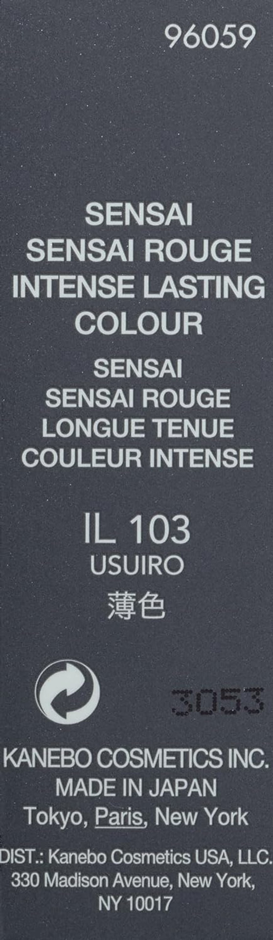 Rouge Intense Lasting Colour Lipstick By Sensai Il 103 3.7G
