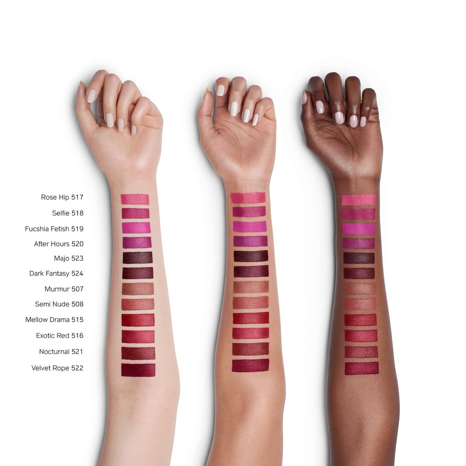 Shiseido Modernmatte Powder Lipstick - Full-Coverage, Non-Drying Matte Lipstick - Weightless, Long-Lasting Color - 8-Hour Coveragerose Hip - 517