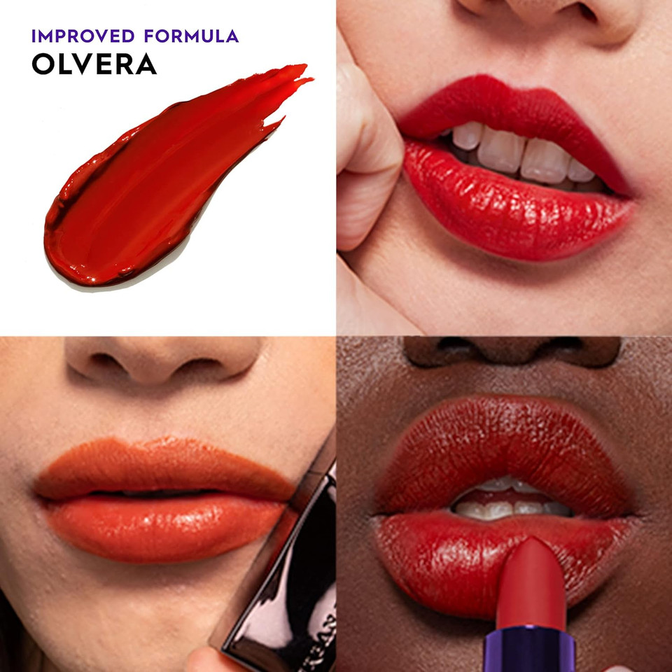 Urban Decay Vice Hydrating Lipstick - 35 Shades Available - Longwearing Lip Color - Moisturizing & Creamy Formula With Aloe Vera + Avocado Oil - Cream Finisholvera (Warm Blood Orange - Cream Finish)