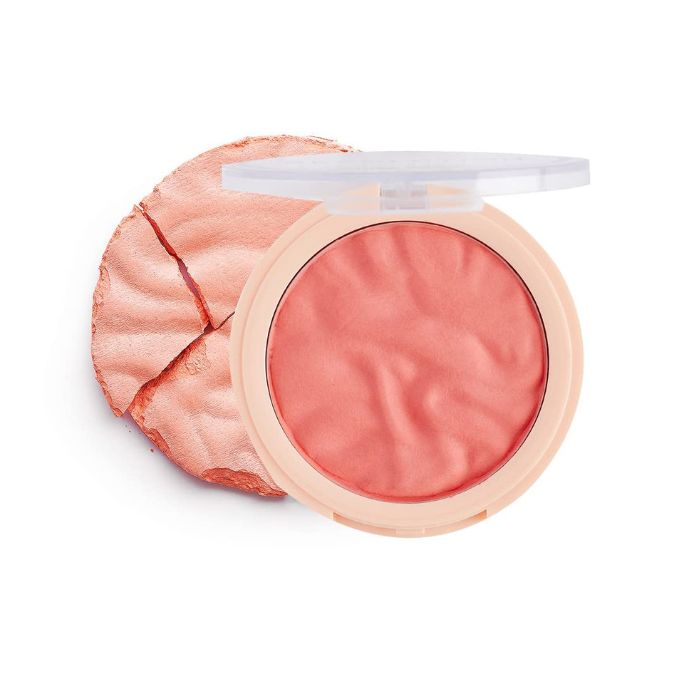 Makeup Revolution Blusher Reloaded Blush Compact, Highlight, Long-Lasting, Peach Bliss, For All Skin Types, Vegan & Cruelty-Free, 0.26 Oz