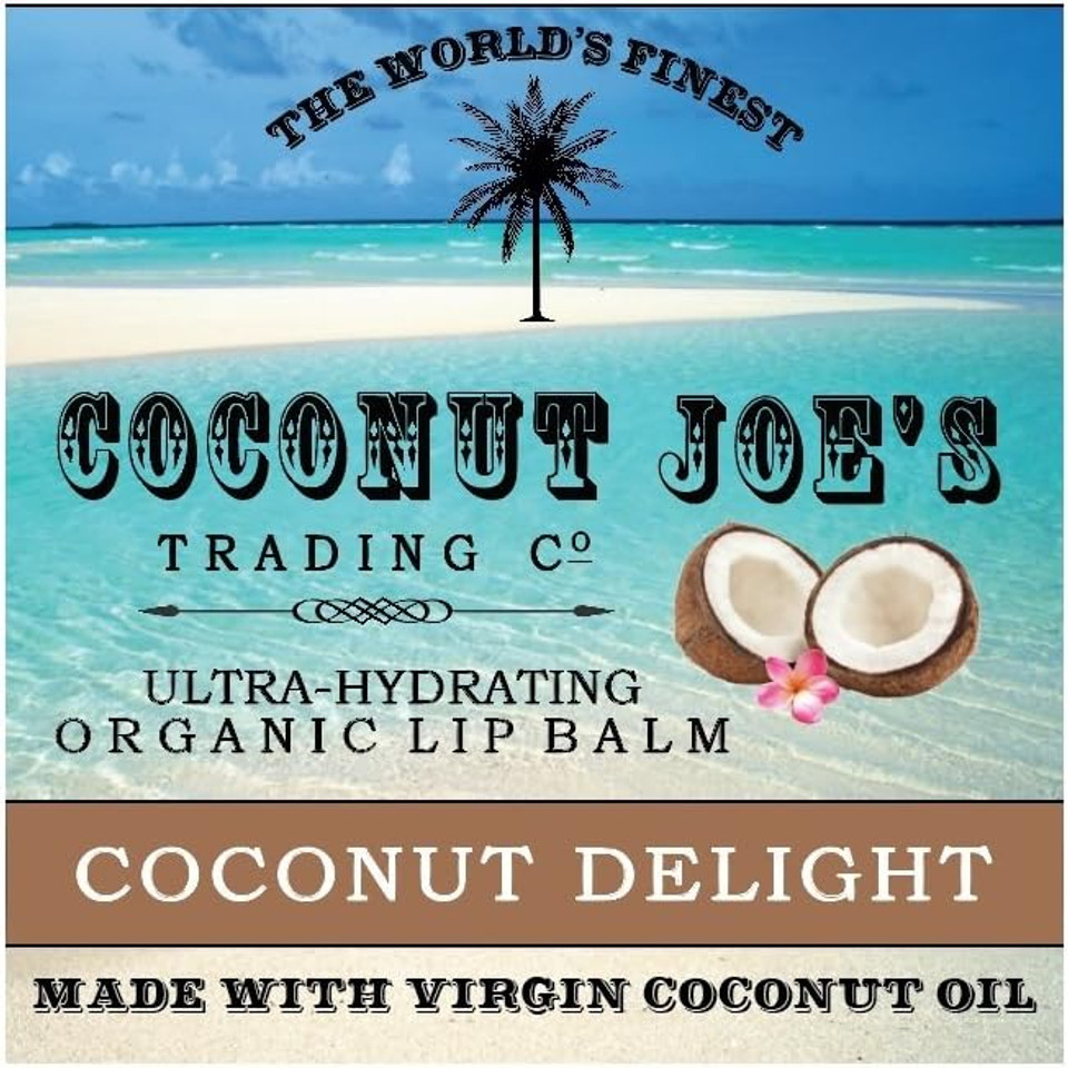 Coconut Joe'S Trading Co. Organic Lip Balm, Coconut Delight, 0.15 Ounce Tube