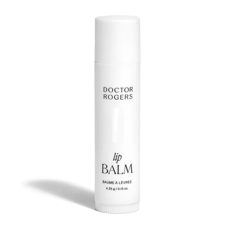 Doctor Rogers Lip Balm, Rich Moisturizing Lip Balm For Softening, Natural & Plant-Based, Hypoallergenic, Dermatologist-Created Lip Moisturizer For Very Dry Lips, Vegan, 1 Tube, 4.25G / 0.15Oz