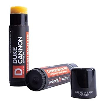 Duke Cannon Supply Co. Tactical Lip Protectant Cannon Balm 140 For Men (Blood Orange Mint) Multi-Pack - Superior Performance, Heavy-Duty, Spf 30, Large Balm For Hard Working Men, 0.56 Oz (3 Pack)3 Count (Pack Of 1)