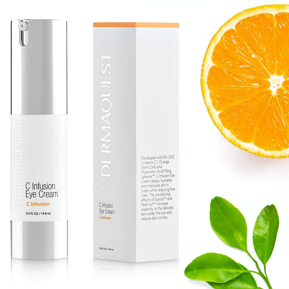 Dermaquest C Infusion Hydrating Revitalizing Eye Cream - Eye Bags Reducer, Eye Puffiness Treatment & Under Eye Cream For Dark Circles (0.5 Oz)