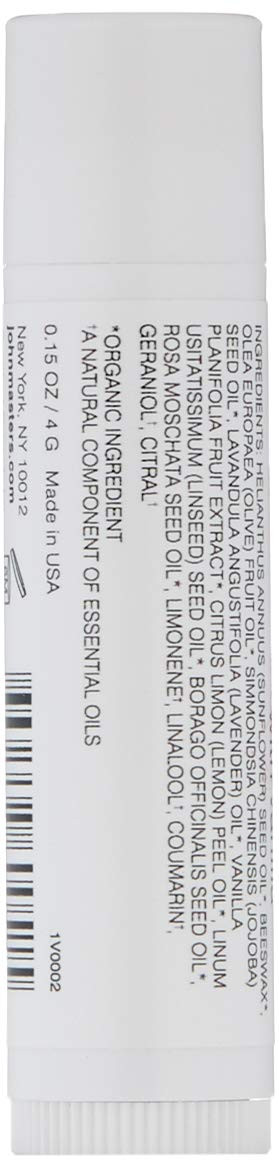 John Masters Organics - Lip Calm Vanilla - Usda Certified Organic Natural Lip Balm To Moisturize, Hydrate & Soothe Chapped Lips - 0.15 Oz