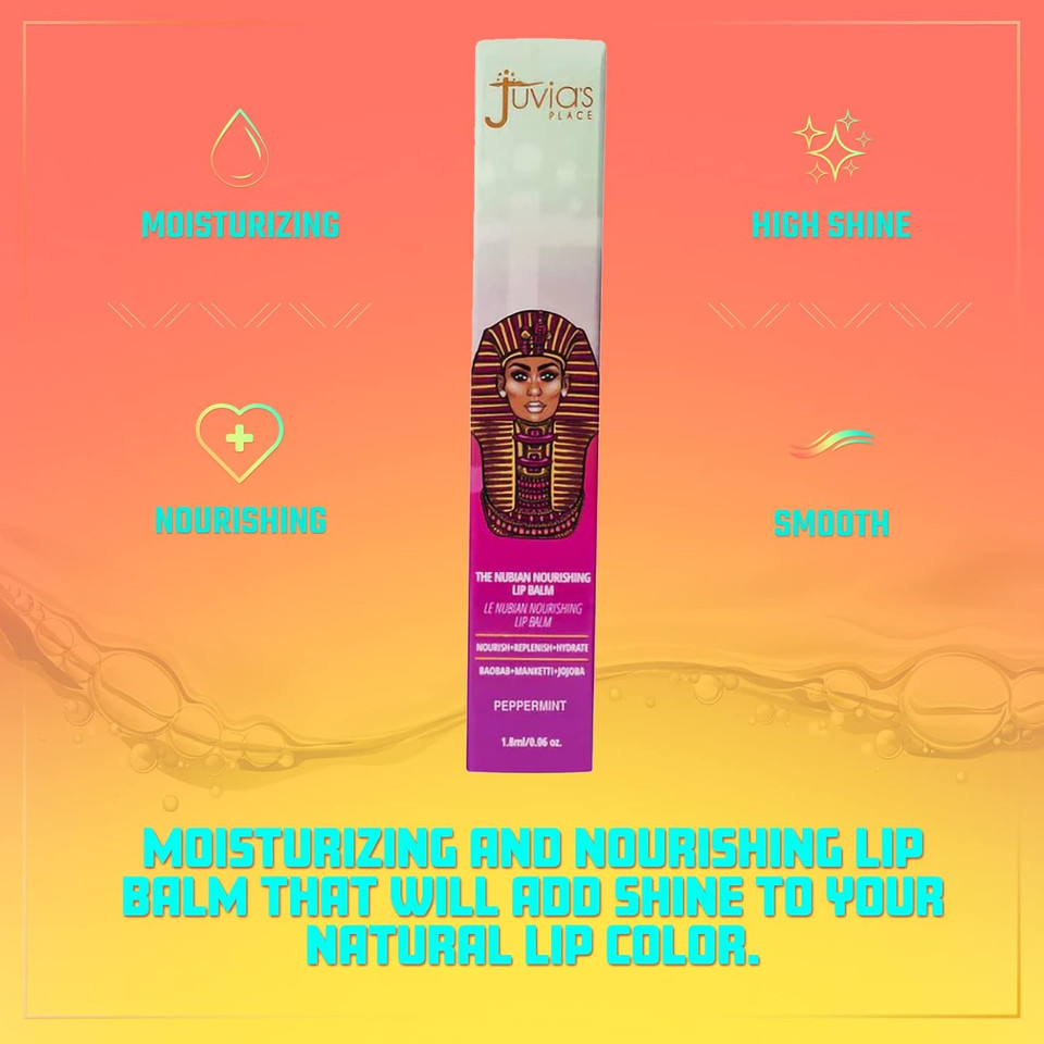 Juvia'S Place Nourishing Hydrating Long Lasting Lip Balm, Peppermint, 06 Oz, Softer, Glossier, Mango And Shea Butter, Sunflower And Jojoba Oils, Vegan, Cruelty Freepeppermint