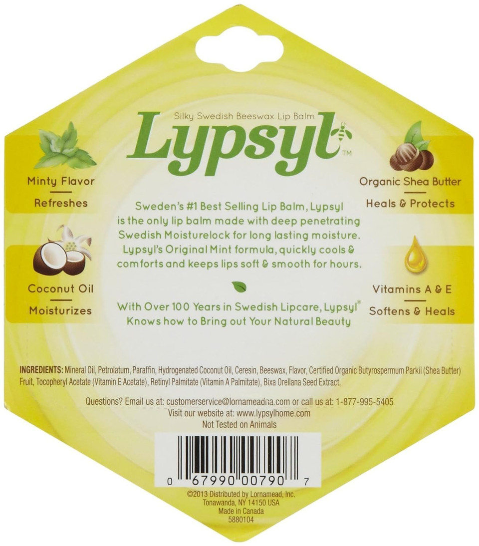 LypSyl LypMoisturizer, Orginal Mint, 0.1 oz