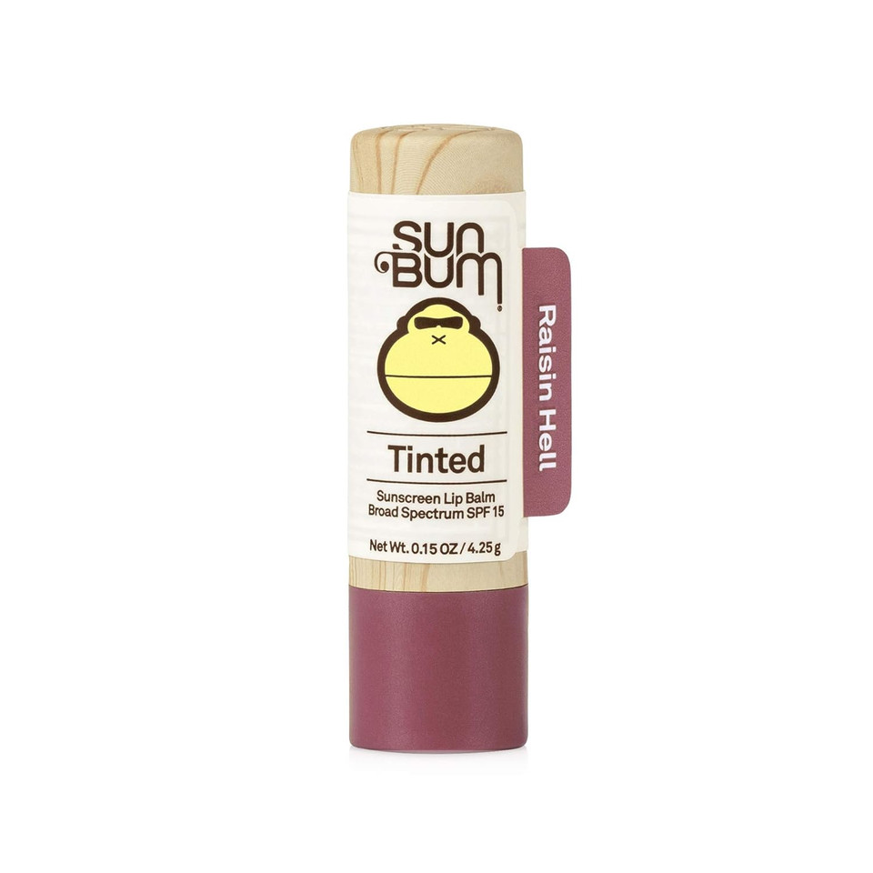 Sun Bum Tinted Lip Balm Raisin Hell | Spf 15 | Uva/Uvb Broad Spectrum Protection | Sensitive Skin Safe | Paraben Free | Ozybenzone Free | 0.15 Ozraisin Hell