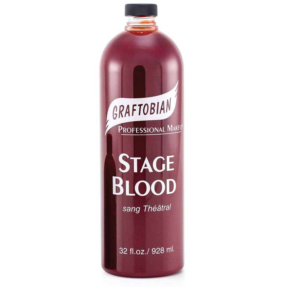 Graftobian Stage Blood 32 Oz Bottle Of Fake Blood For Special Fx Makeup