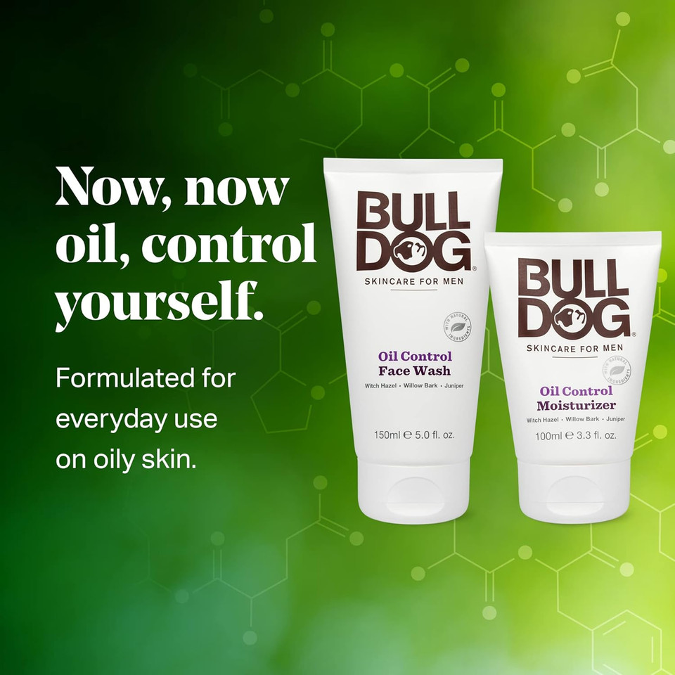 Bulldog Mens Skincare And Grooming Original Full Face Kit With Moisturizer, Face Wash & Face Scrub