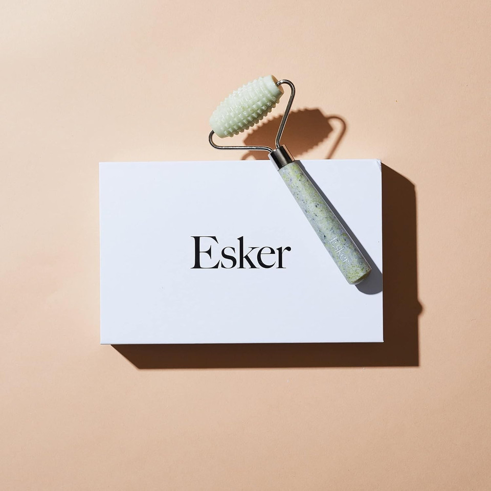 Esker Esker - Allover Jade Roller For Face + Body | Vegan, Cruelty-Free, Clean Beauty