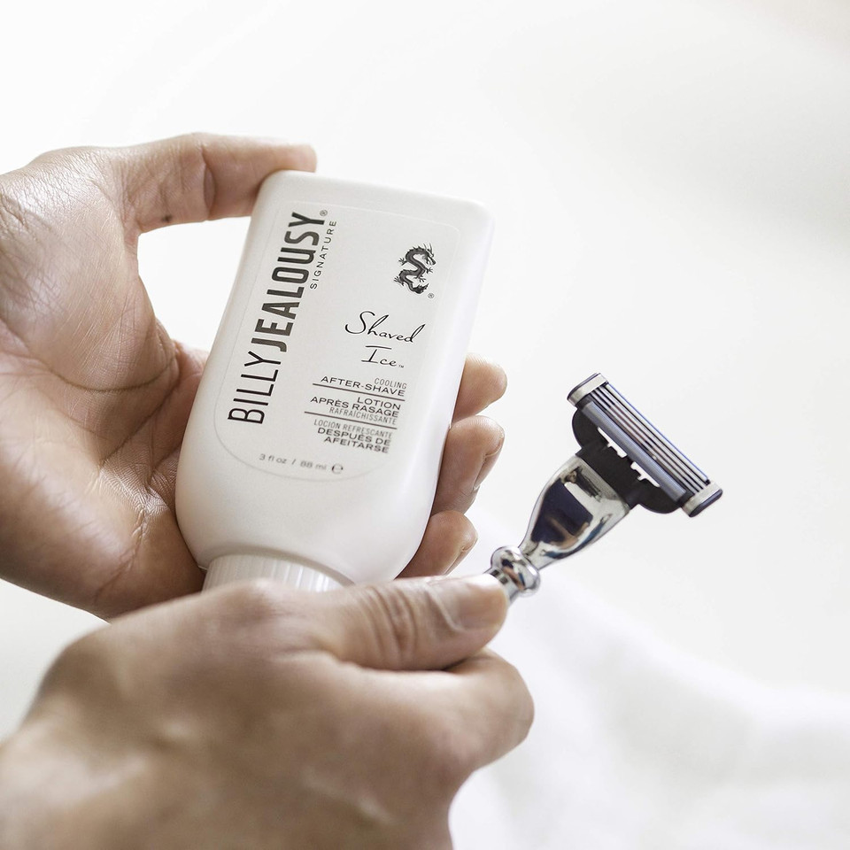 Billy Jealousy Shaved Ice After Shave Balm For Men With Aloe Leaf Juice, Cools & Hydrates Skin, Relieves Razor Irritation And Prevents Ingrown Hairs, 3 Fl Oz