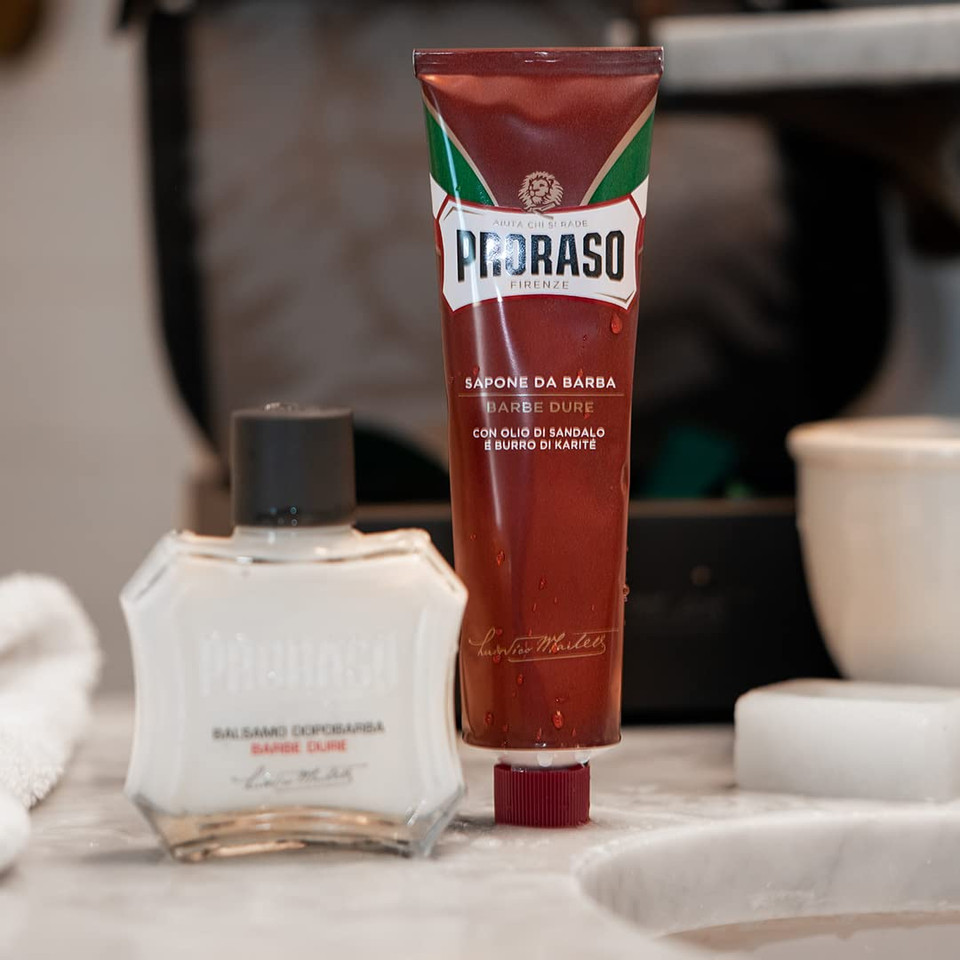 Proraso Proraso After Shave Balm For Men, Nourishing For Coarse Beards, With Sandalwood And Shea Butter, 3.4 Fl. Oz