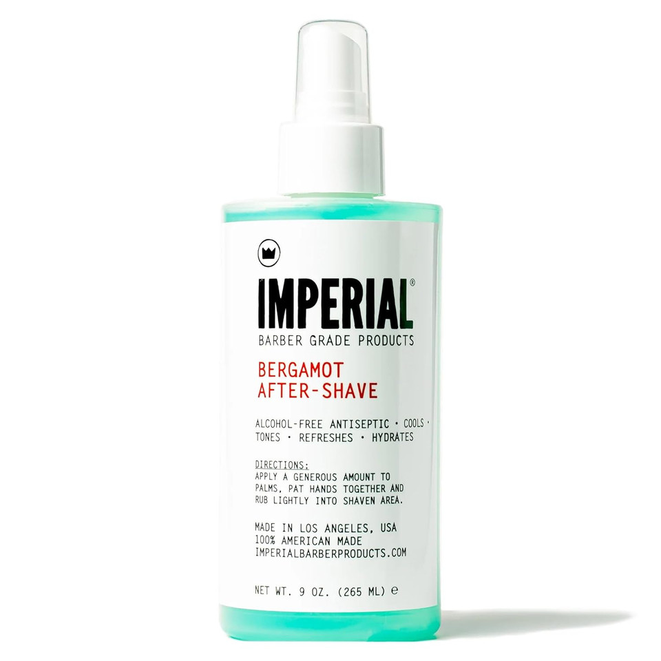 Imperial Barber Grade Products Bergamot After-Shave Alcohol Free, 9 Oz