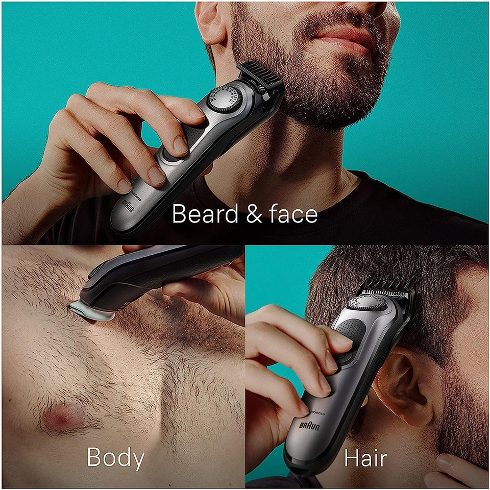 Braun All-In-One Style Kit Series 7 7420, 11-In-1 Trimmer For Men With Beard Trimmer, Body Trimmer For Manscaping, Hair Clippers & More, Braunã¢ÂS Sharpest Blade, 40 Length Settings, Waterproof