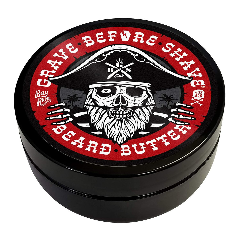 Grave Before Shave Bay Rum Beard Butter 4 Oz. Container