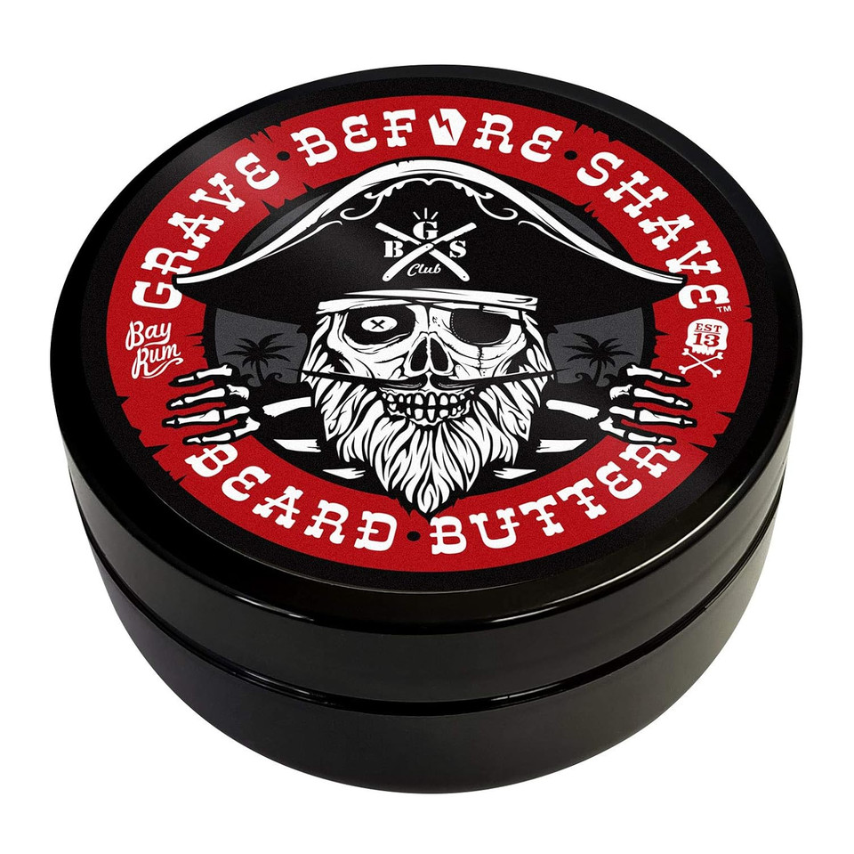 Grave Before Shave Bay Rum Beard Butter 4 Oz. Container