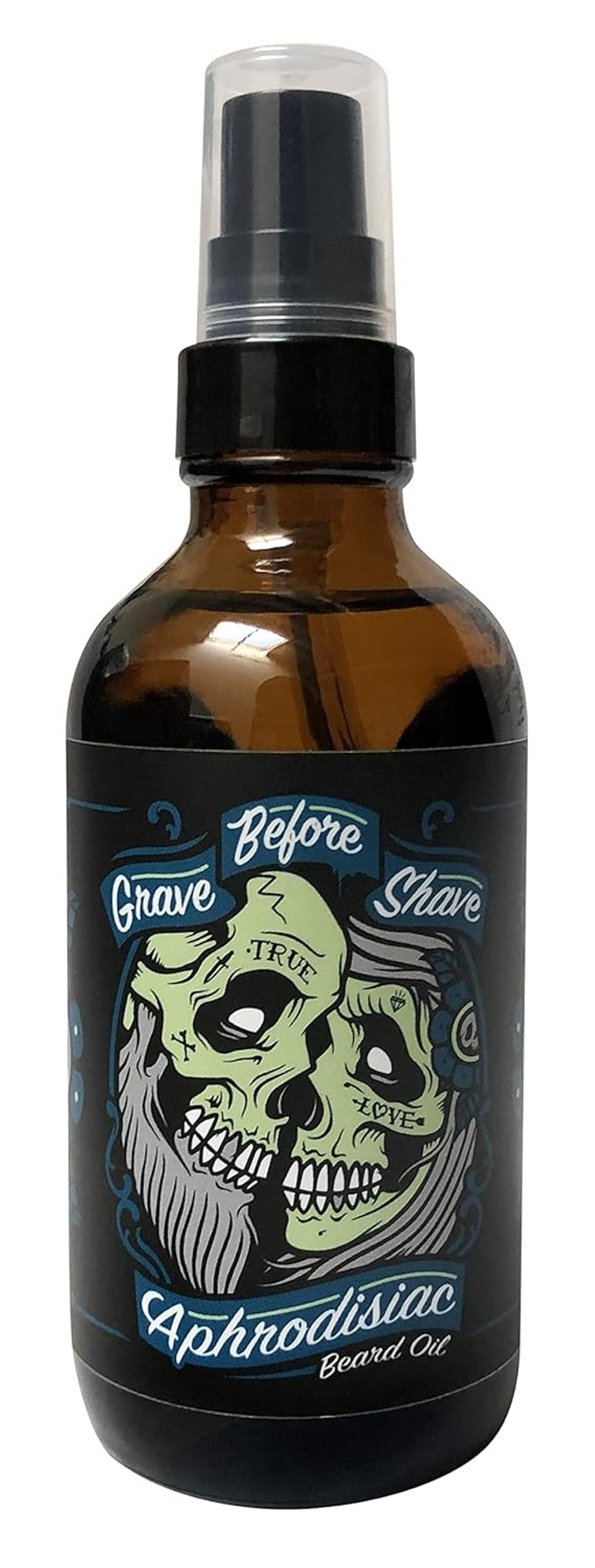 Grave Before Shave Leather/Cedar-wood scent Beard Oil 4 oz. BIG BOTTLE