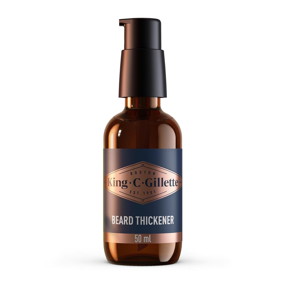 King C. Gillette Beard Thickener Formulated With Vitamin B Complex And Caffeine, 1.7Oz