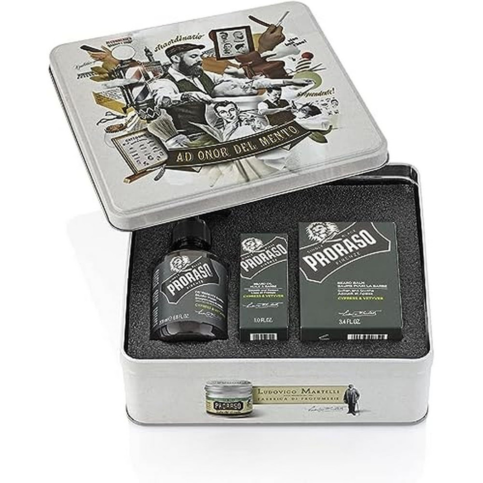 Proraso Beard Care Kit Gift Set For Men With Beard Wash, Beard Oil And Beard Balm Proraso Beard Care Kit Gift Set For Men With Beard Wash, Beard Oil And Beard Balm