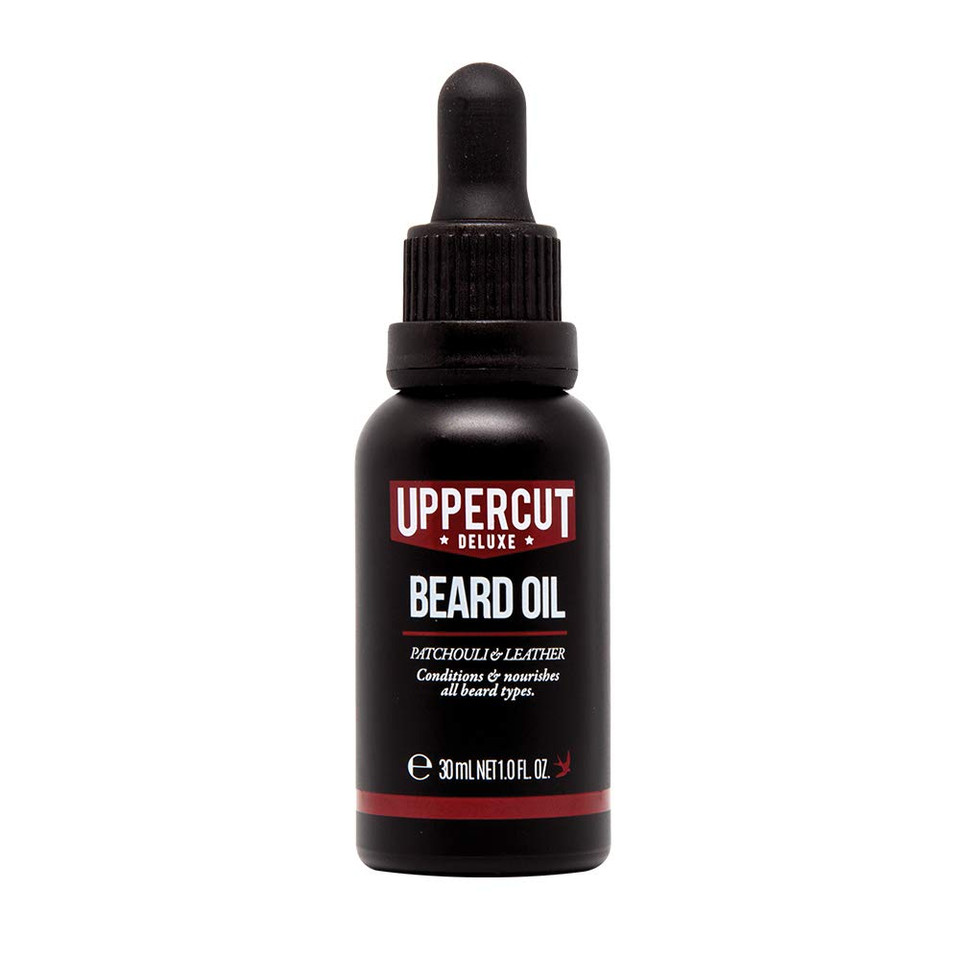 Uppercut Deluxe Conditioning Beard Oil, Patchouli & Leather Scent, 1 Fl. Oz