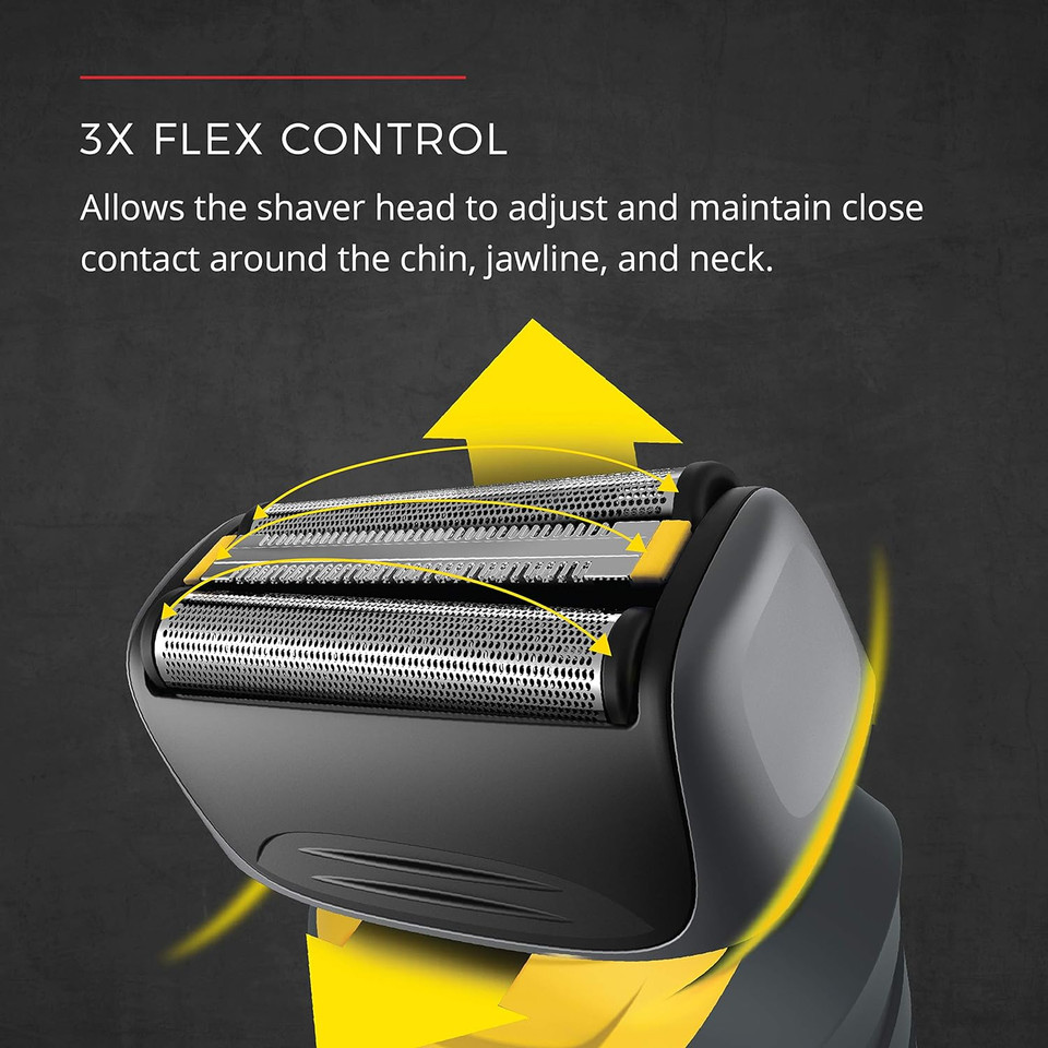 Remington Virtually Indestructible Foil Shaver For Male 5100 Pf7855, Yellowyellow (Waterproof)