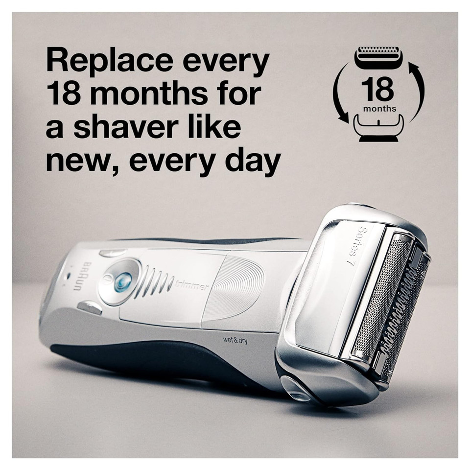 Braun Series 7 70S Electric Shaver Head Replacement, Compatible With Series 7 Shavers: 720Cc, 730Cc, 735S, 750Cc, 760Cc, 790Cc, And 795Cc