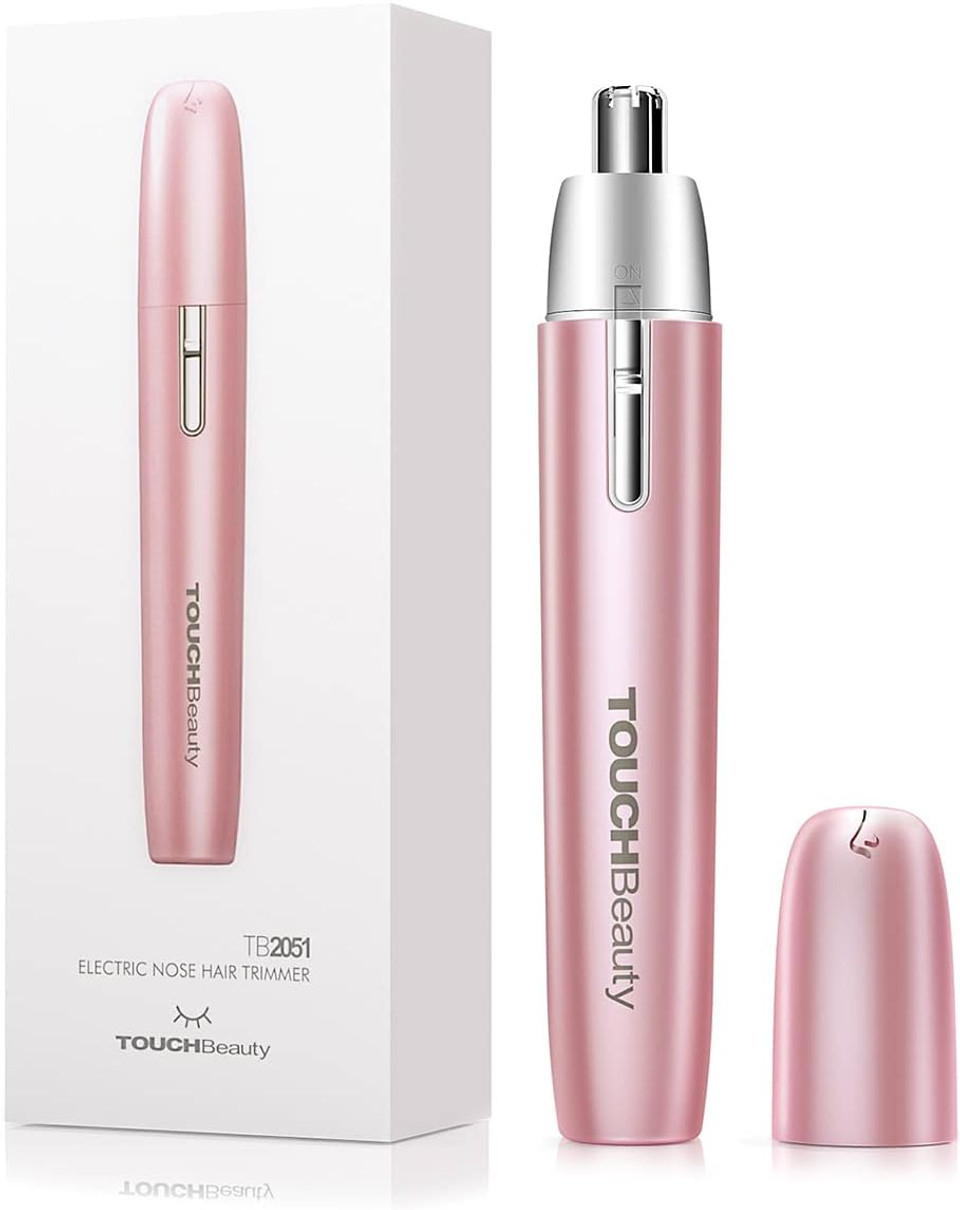 Touchbeauty Portable Ear Nose Hair Trimmer For Women 14500Rpm Faster Motor Painless Safe Trimming System Mini Sized Battery Powered 2051Rose Pink Touchbeauty Portable Ear Nose Hair Trimmer For Women 14500Rpm Faster Motor Painless Safe Trimming System Mini Sized Battery Powered 2051Rose Pink