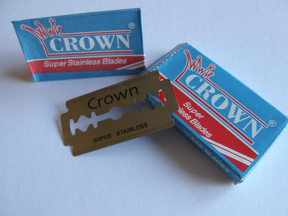 100 Crown Super Stainless Double Edge Safety Razor Blades