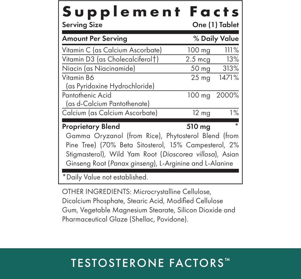 Michael'S Health Naturopathic Programs Testosterone Factors - 60 Vegetarian Tablets - Nutrients To Support Testosterone Production - Kosher - 90 Servings Michael'S Health Naturopathic Programs Testosterone Factors - 60 Vegetarian Tablets - Nutrients To Support Testosterone Production - Kosher - 90 Servings
