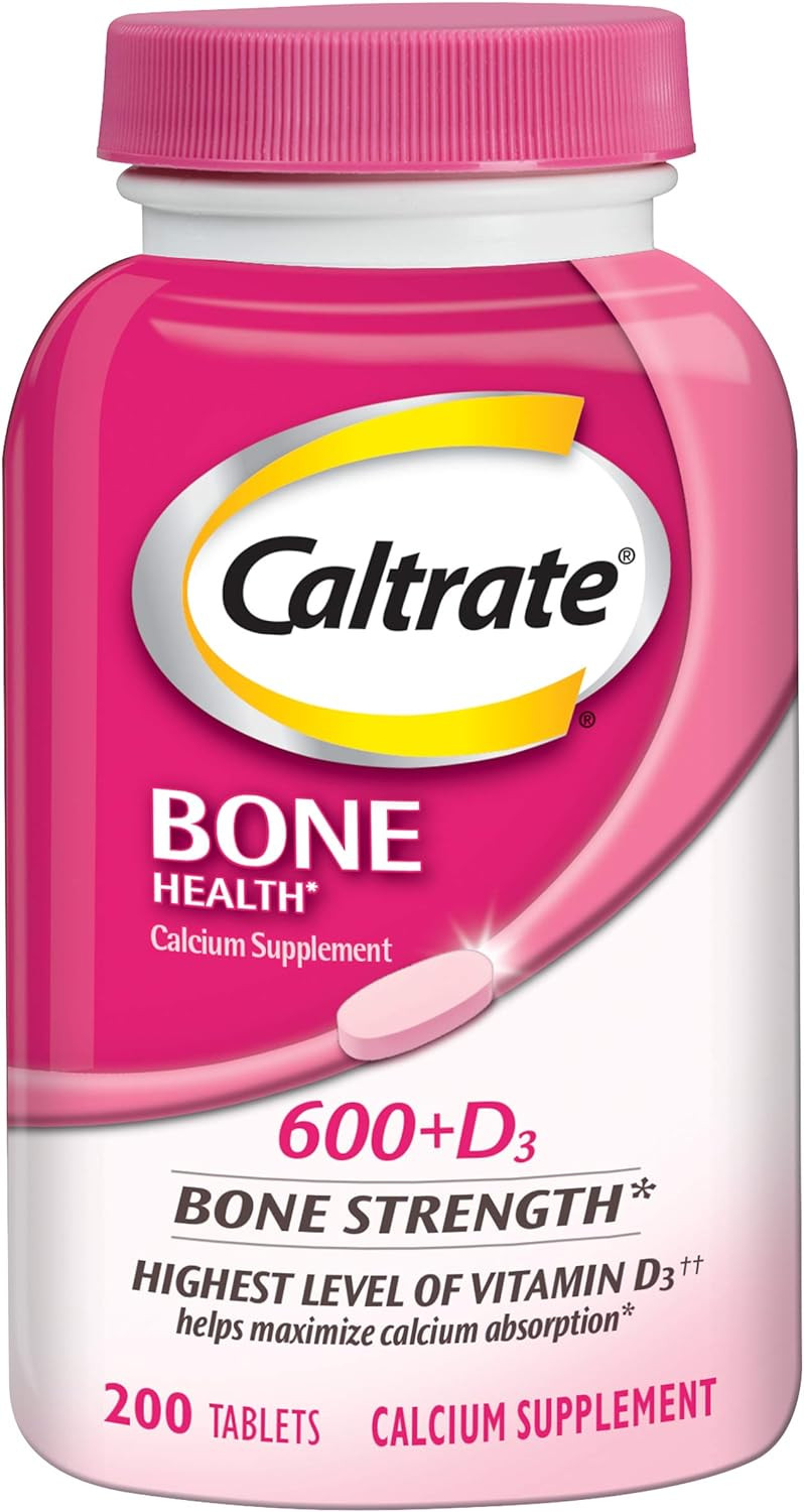 Caltrate 600+D Calcium Supplement With Vitamin D Tablets, 200 Ea (Pack Of 3)