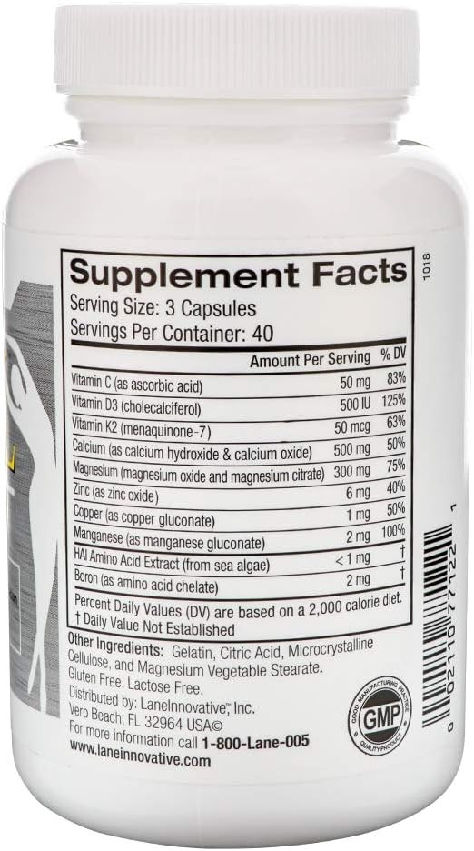 Lane Innovative - Advacal Ultra 1000, Bone Building Calcium, Including Vitamin D3 And Magnesium, Easy Absorption (40 Servings)