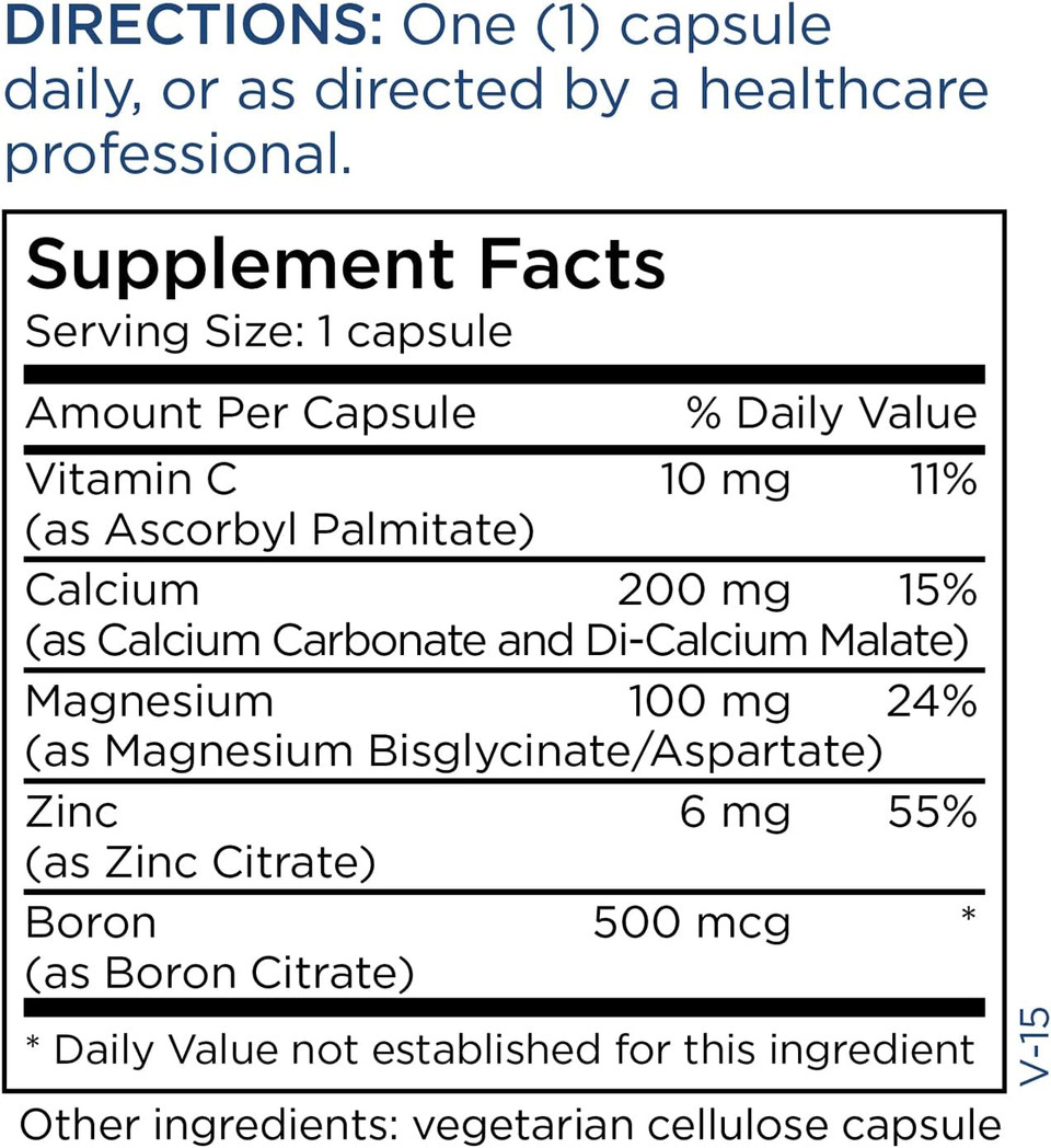Metabolic Maintenance Cal Mag Zinc Complex - Higher Absorption For Bone + Heart Support (240 Capsules)