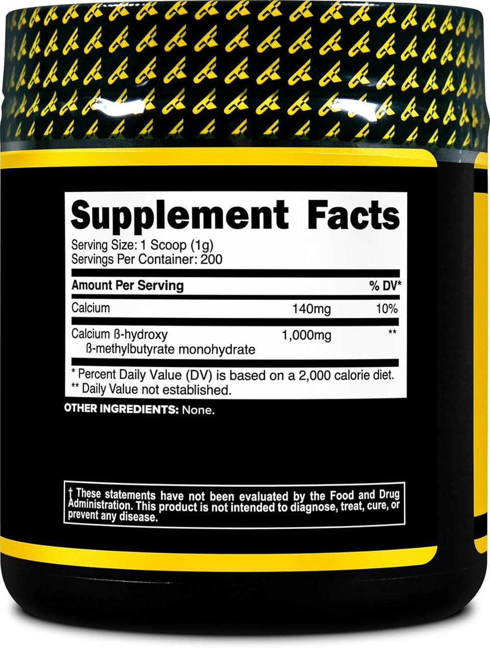 Primaforce HMB Supplement Powder (200g) (Unflavored) - Pure Calcium Beta-Hydroxy Beta-Methylbutrate