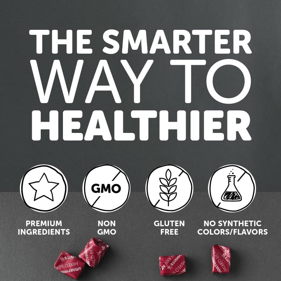 Smartypants Adult Daily Mineral Vitamins: Calcium, Magnesium Citrate, D3, Zinc & Chromium For Immune Support, Energy, Bone & Muscle Function, 60 Soft Chews (30 Day Supply)