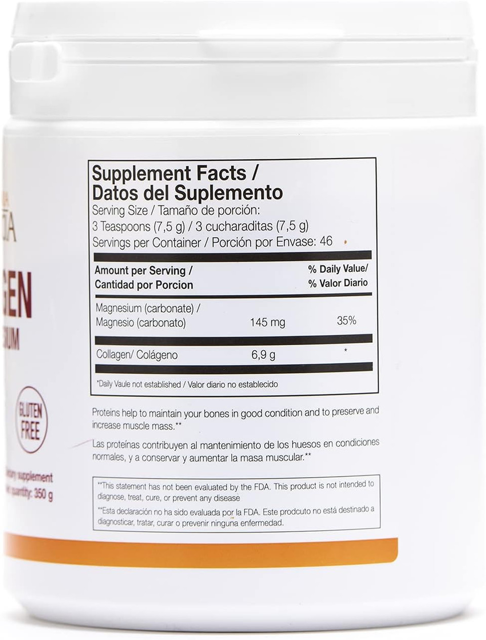 Ana Maria Lajusticia | Hydrolisate Collagen Powder With Magnesium And Vitamin C |For Healthy Skin, Nails, Hair And Ligaments | Natural Energy, Strawberry Flavour 350G Ana Maria Lajusticia | Hydrolisate Collagen Powder With Magnesium And Vitamin C |For Healthy Skin, Nails, Hair And Ligaments | Natural Energy, Strawberry Flavour 350G