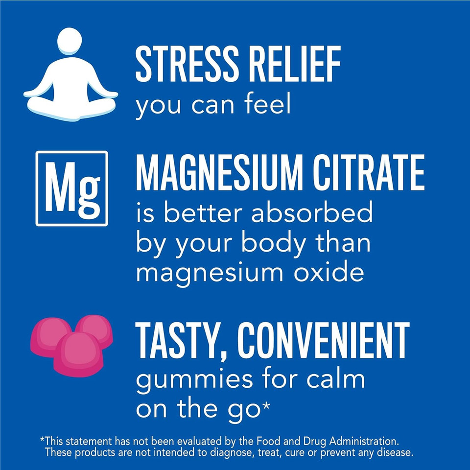 Natural Vitality Calm, Magnesium Citrate Supplement, Stress Relief Gummies, Supports A Healthy Response To Stress, Gluten Free, Vegan, Raspberry Lemon, 240 Gummies (Packaging May Vary)240 Count (Pack Of 1)