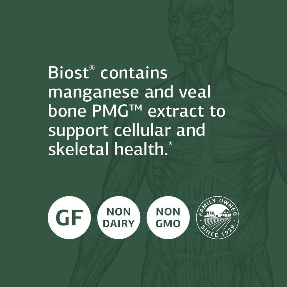 Standard Process Biost - Teeth And Bone Health Supplement With Whole Food Magnesium Citrate, Calcium Lactate, Manganese, And More - 360 Tablets360 Count (Pack Of 1)