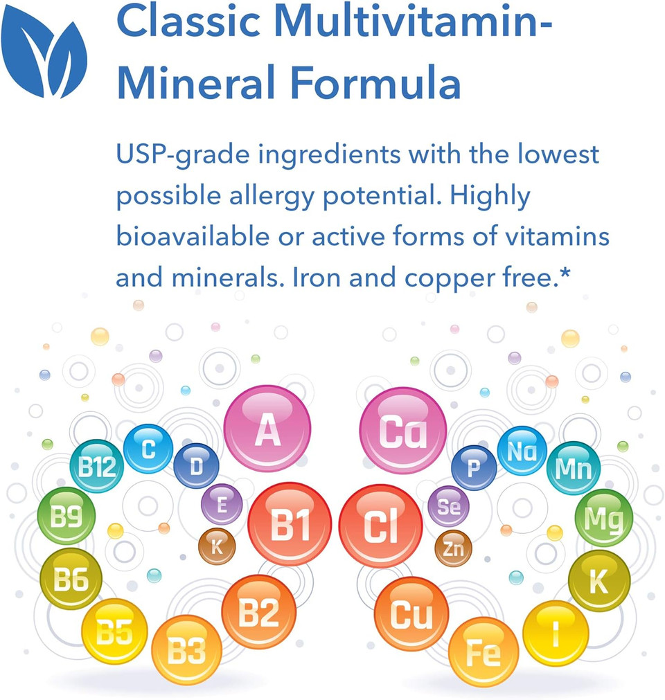 Allergy Research Group - Multi-Vi-Min Without Copper And Iron - Hypoallergenic - 150 Vegetarian Capsules