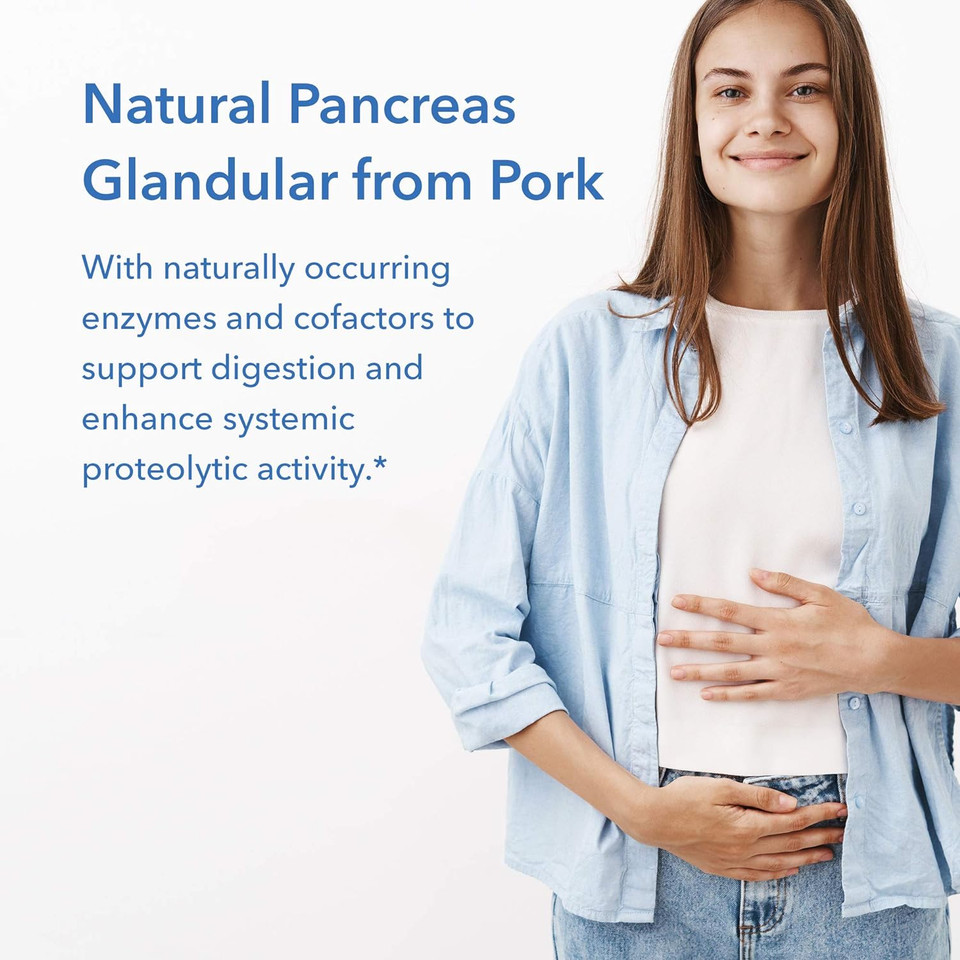 Allergy Research Group - Pancreas Pork - Natural Glandular, Digestive Support - 60 Vegicaps