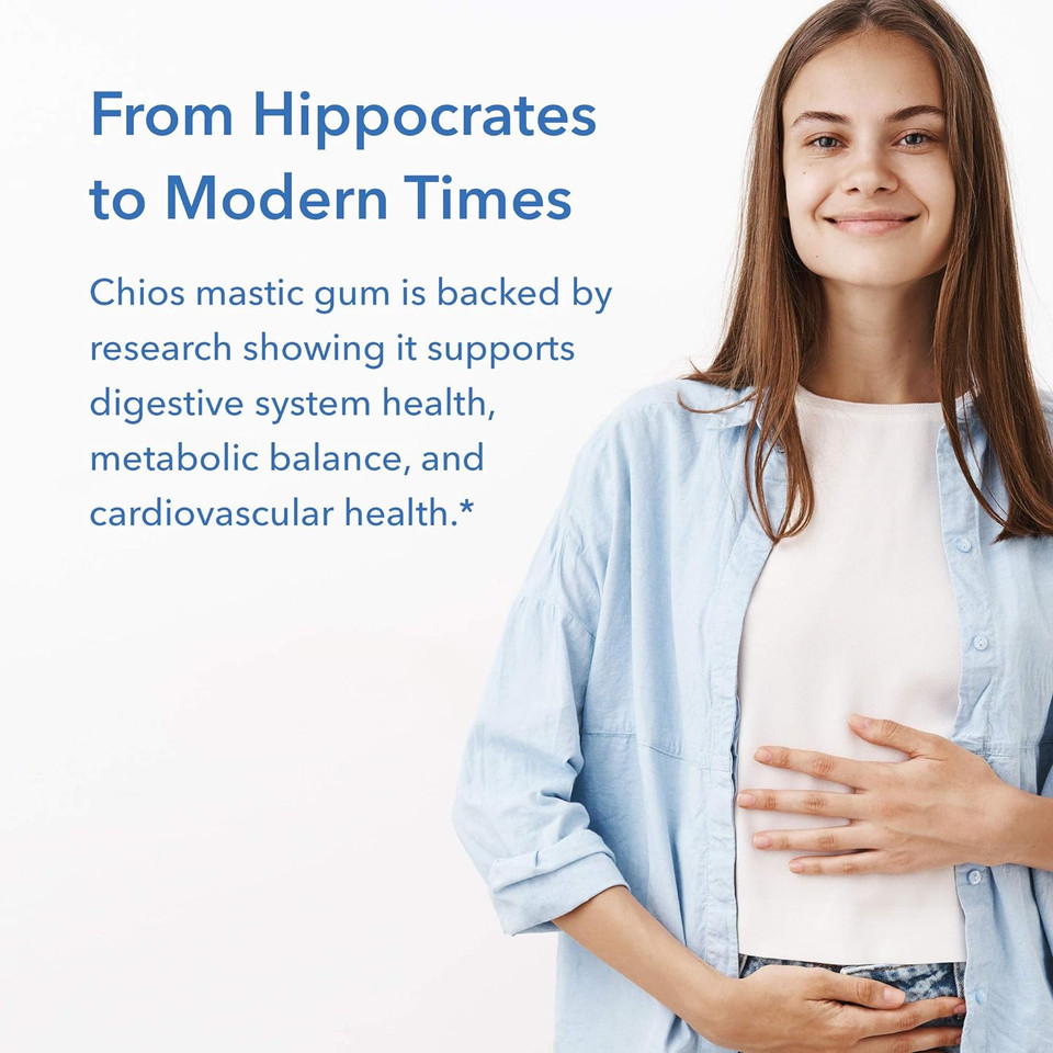 Allergy Research Group Mastic Gum Dietary Supplement - Authentic Chios Matisha, Gi Health, Hypoallergenic, Vegetarian Capsules, Gluten Free - 240 Count240 Count (Pack Of 1)