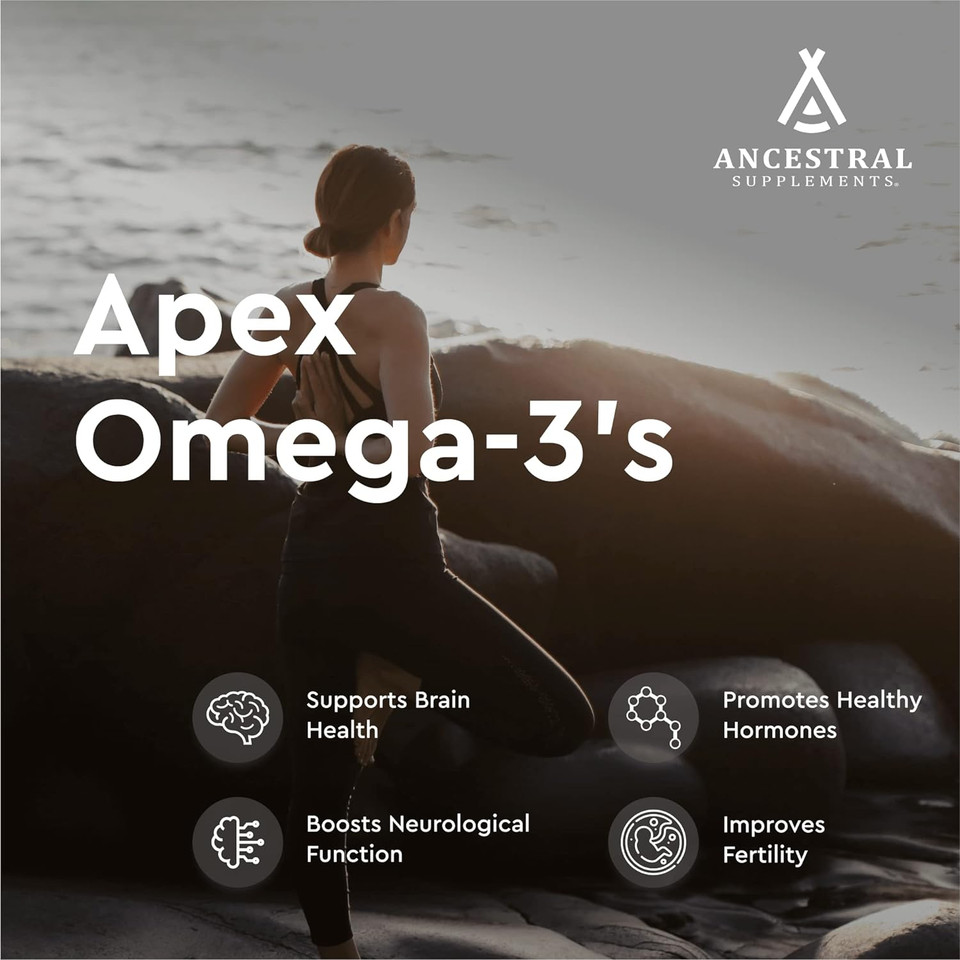 Ancestral Supplements Wild Caught Fish Eggs, 2400Mg, Omega-3 Supplement Supports Brain, Heart, Fertility And Inflammatory Health, Whole Food Source Of Vitamin D, K2, And A, Non-Gmo, 180 Capsules