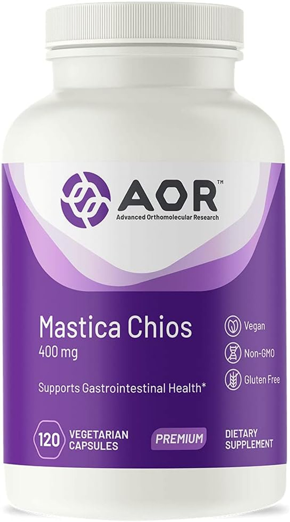 Aor, Mastica Chios, Vegan Natural Supplement To Support Gastrointestinal Health, 120 Servings (120 V-Capsules)